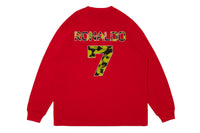 BAPE X CR7 LIFE MULTI LOGO POLY RELAXED FIT LS FOOTBALL JERSEY