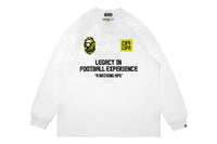 BAPE X CR7 LIFE MULTI LOGO POLY RELAXED FIT LS FOOTBALL JERSEY