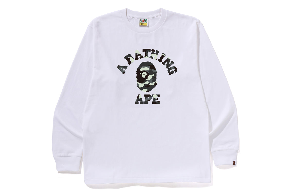 CITY CAMO COLLEGE LS TEE