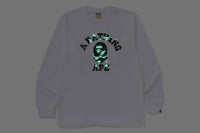 CITY CAMO COLLEGE LS TEE