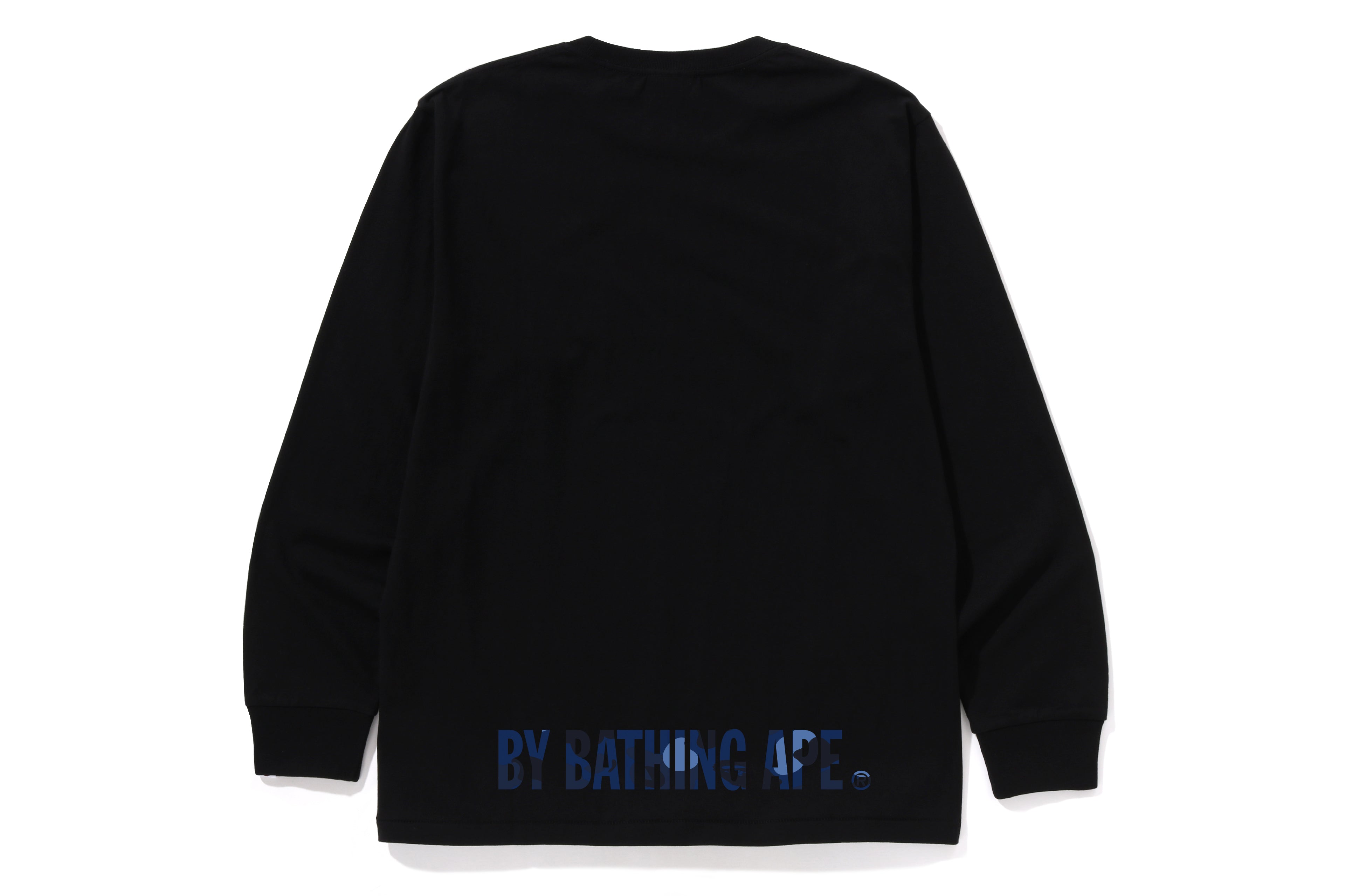 A BATHING APE アベイシングエイプ Bape Black Camo Long Sleeve Shirt ベイプカモ総柄 長袖シャツ ブラック 001SHB801028X COLOR CAMO APE FACE STA LS TEE – eu.bape.com