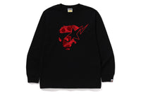 COLOR CAMO APE FACE STA LS TEE