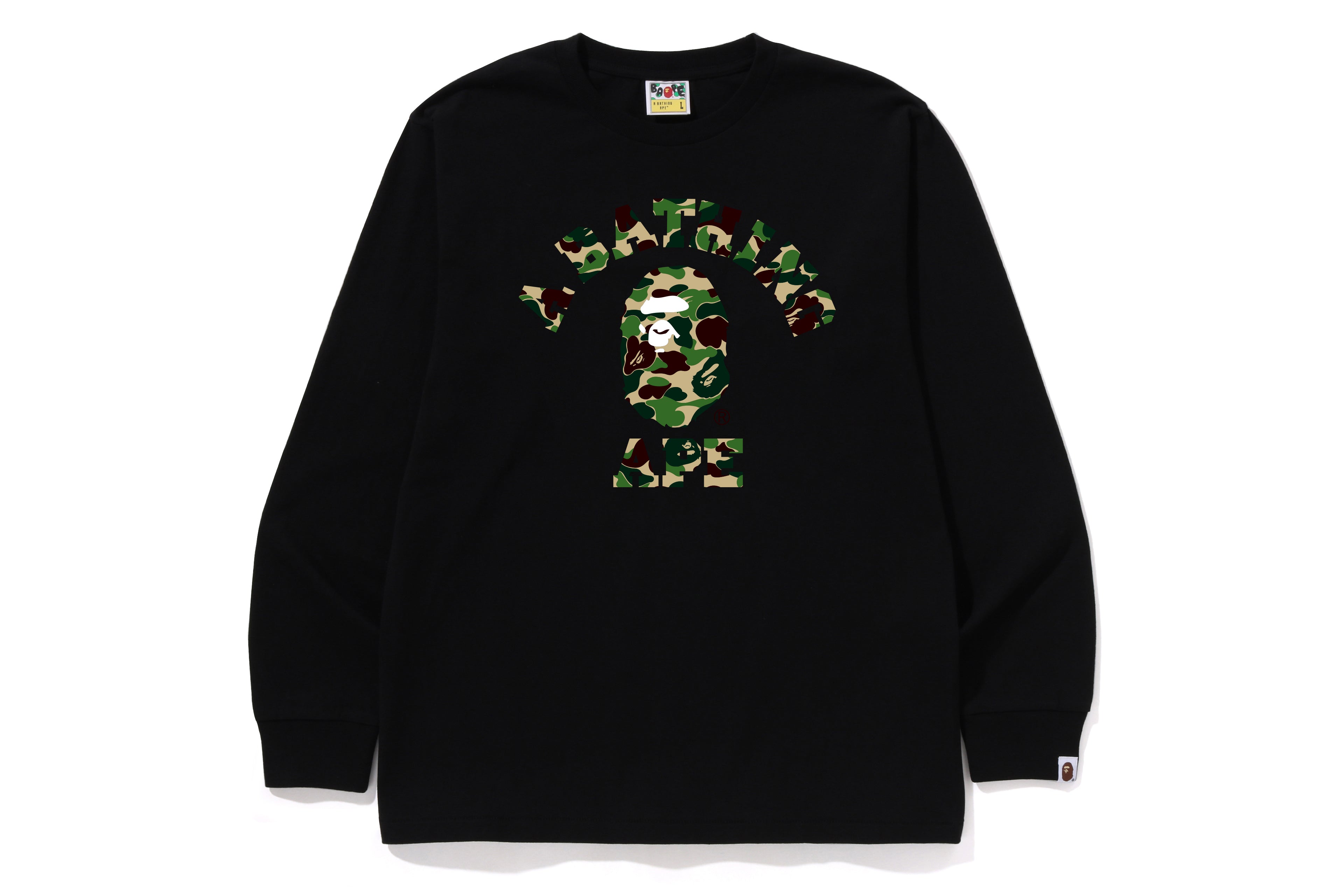 ABC CAMO COLLEGE LS TEE – eu.bape.com