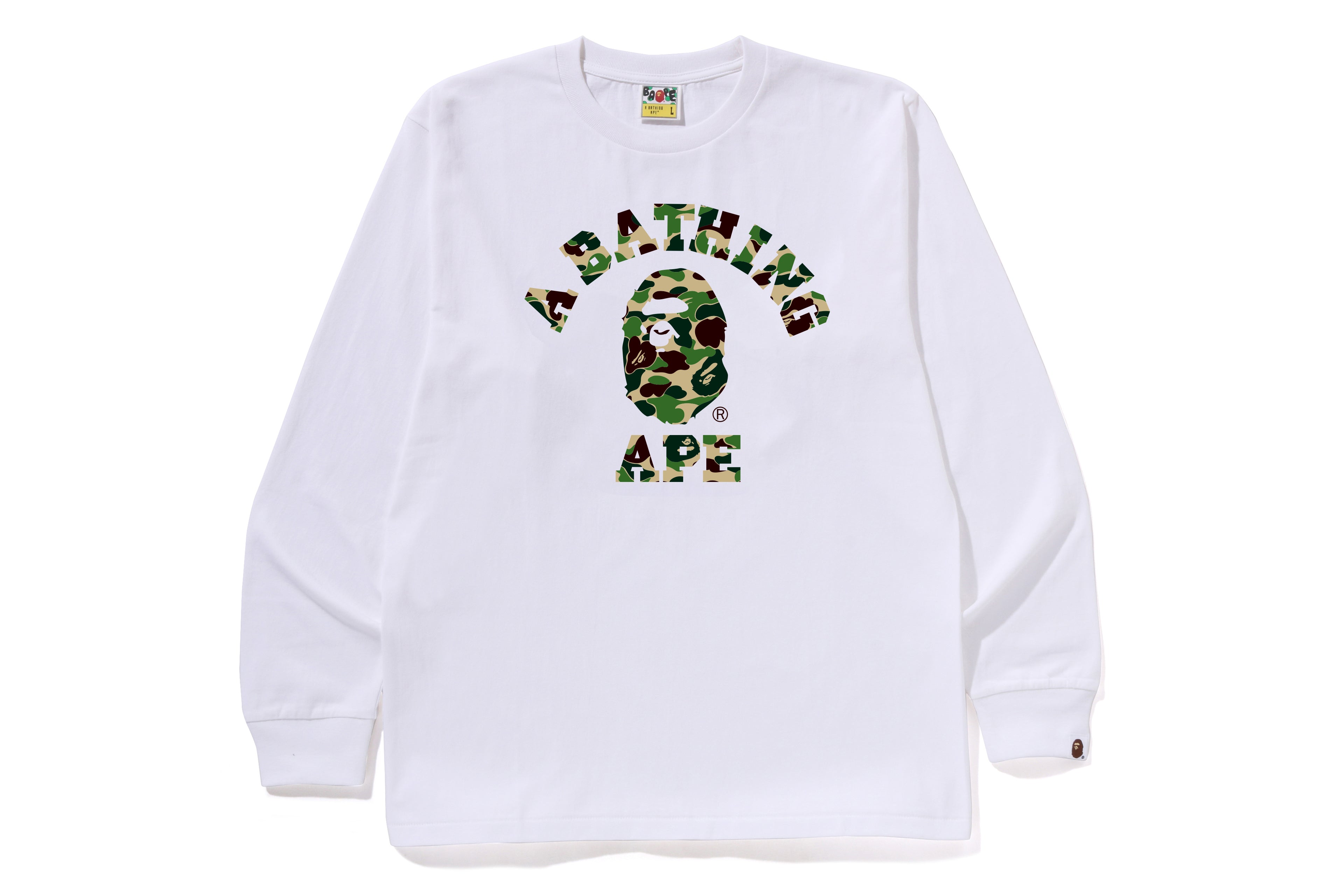 エイプ ロンT 迷彩ABC CAMO COLLEGE LS TEE ABC CAMO COLLEGE LS TEE – eu.bape.com