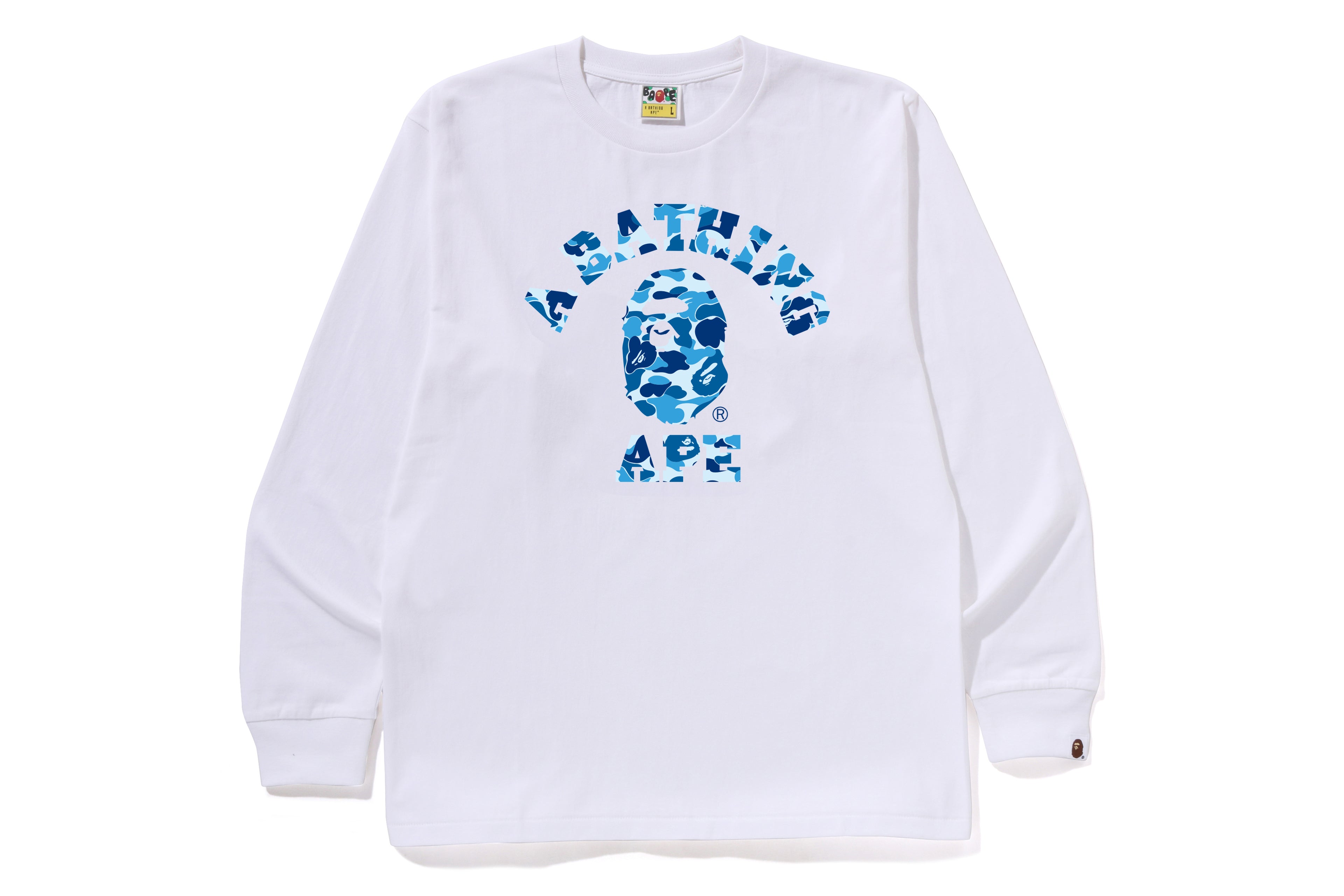 ABC CAMO COLLEGE LS TEE – eu.bape.com