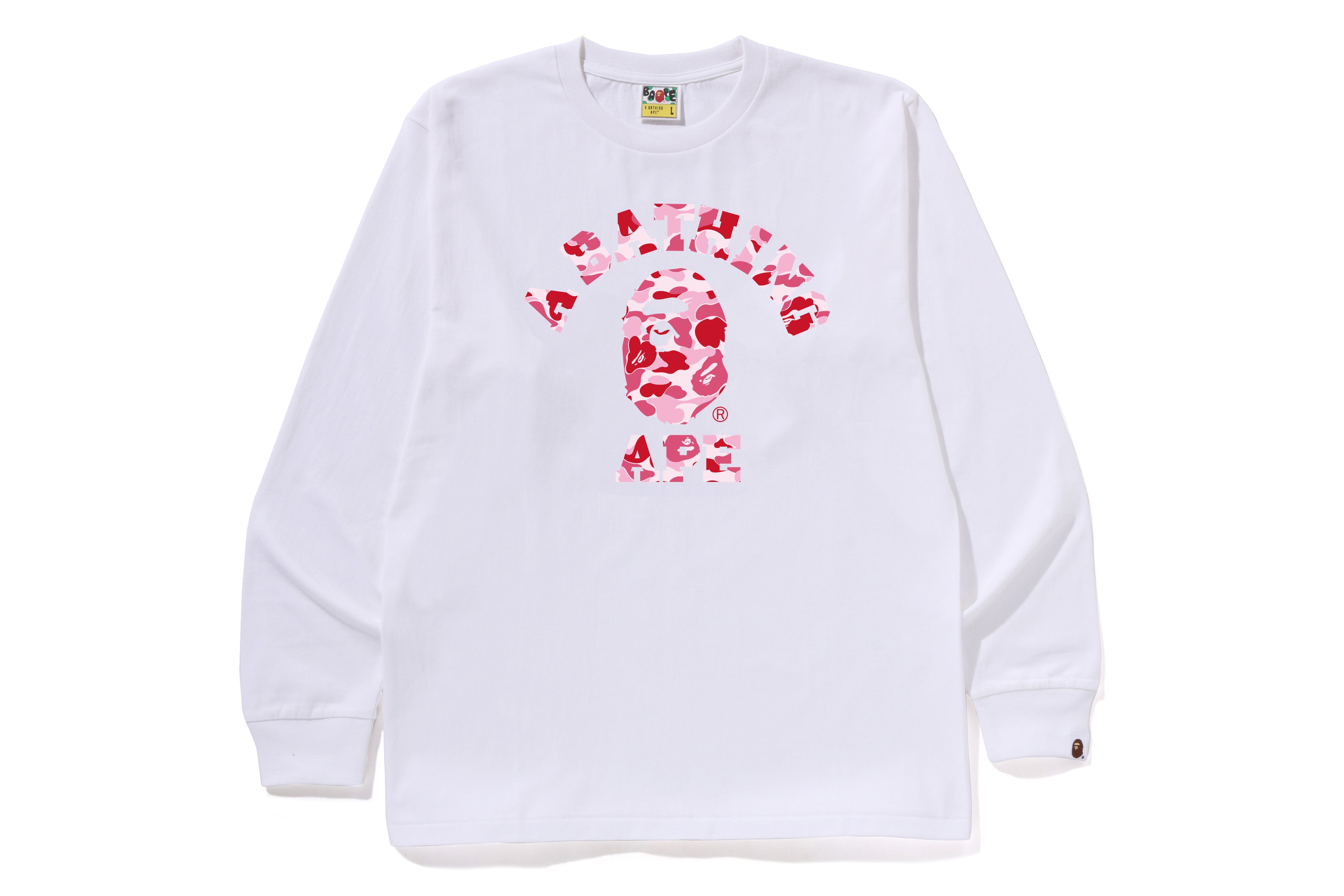 ABC CAMO COLLEGE LS TEE – eu.bape.com