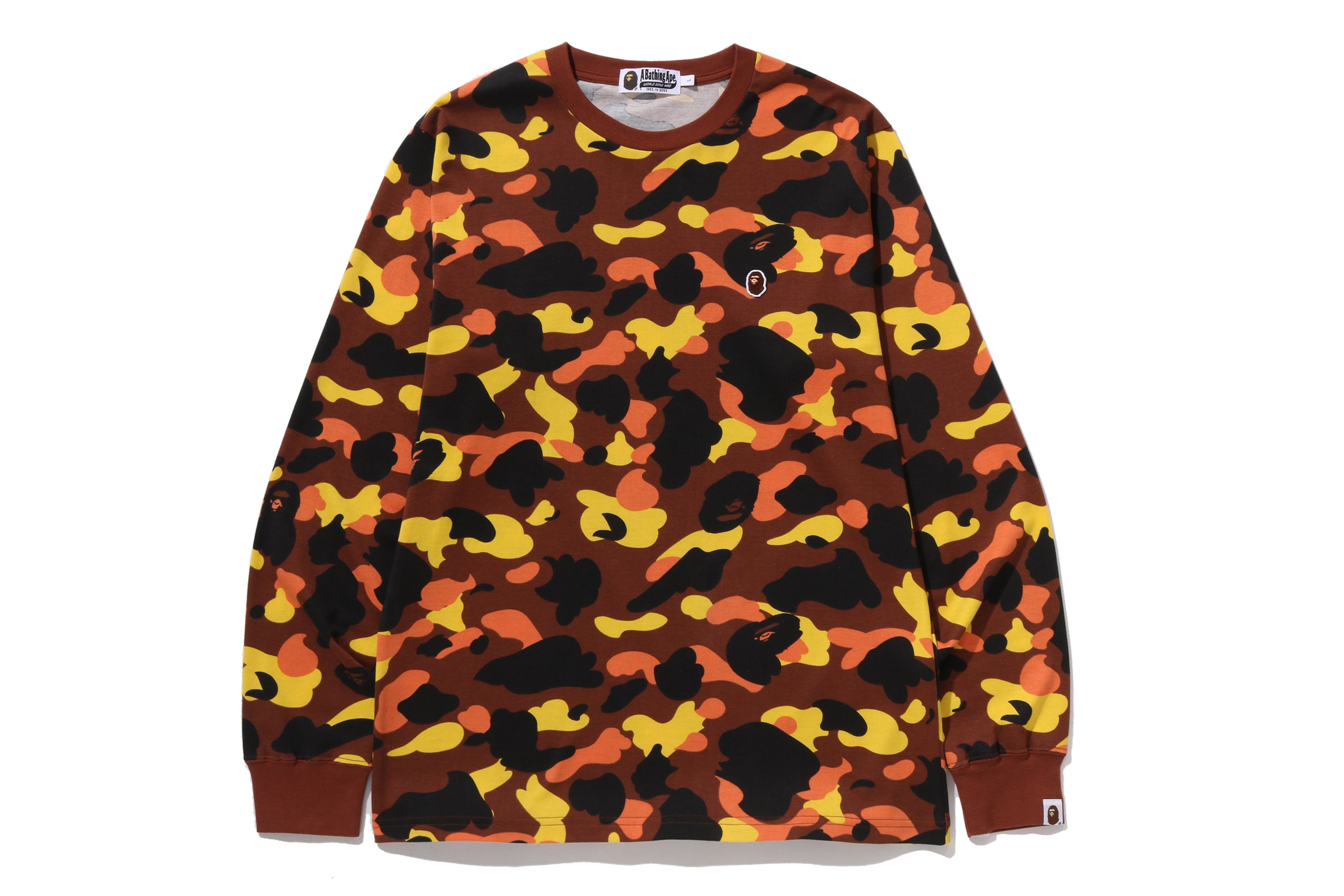 1ST CAMO ONE POINT LS TEE – eu.bape.com