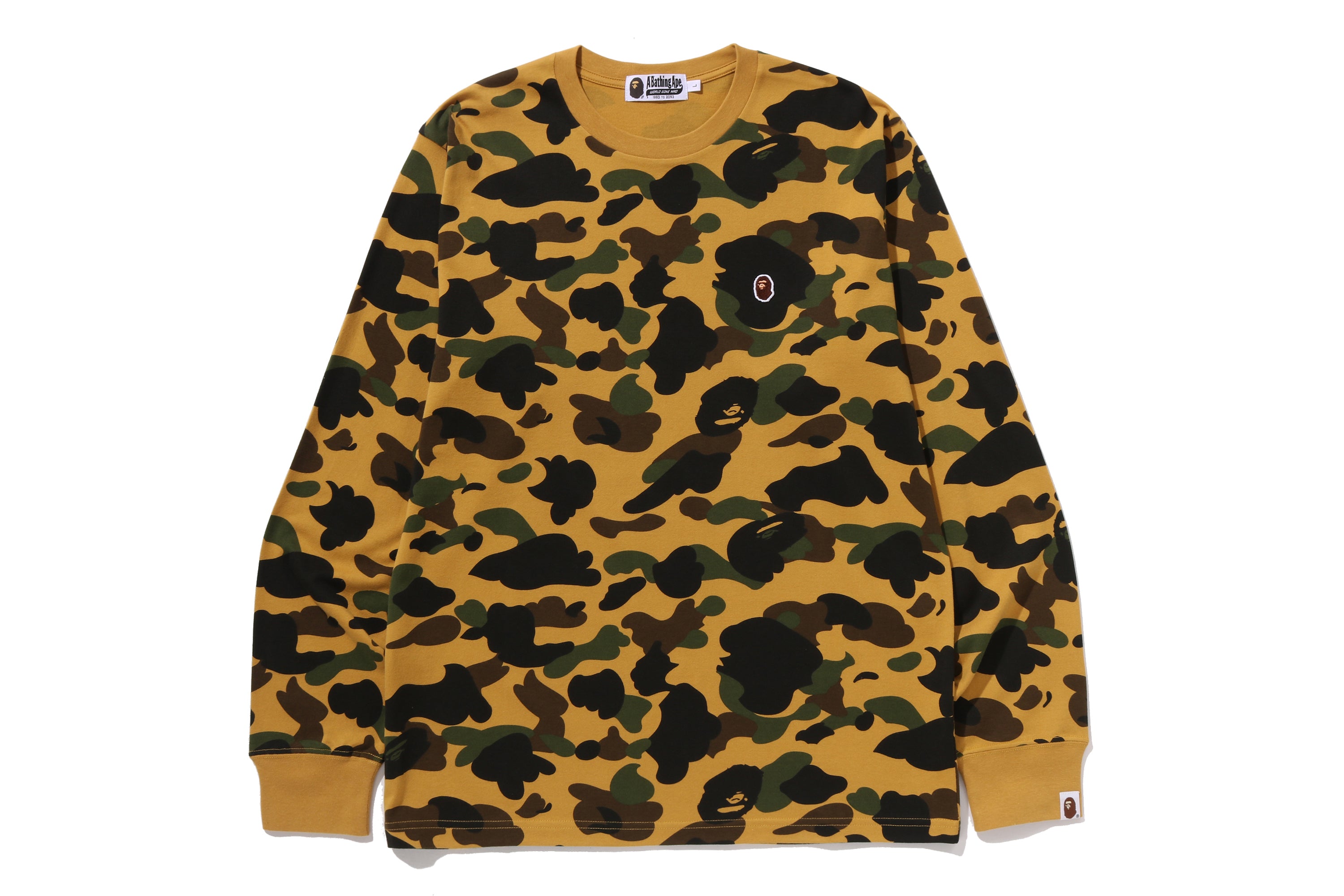 1ST CAMO ONE POINT LS TEE – eu.bape.com