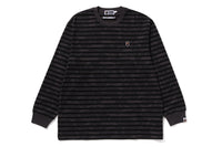 SOLID CAMO ONE POINT RELAXED FIT STRIPE LS TEE