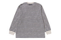 SOLID CAMO ONE POINT RELAXED FIT STRIPE LS TEE