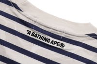 SOLID CAMO ONE POINT RELAXED FIT STRIPE LS TEE