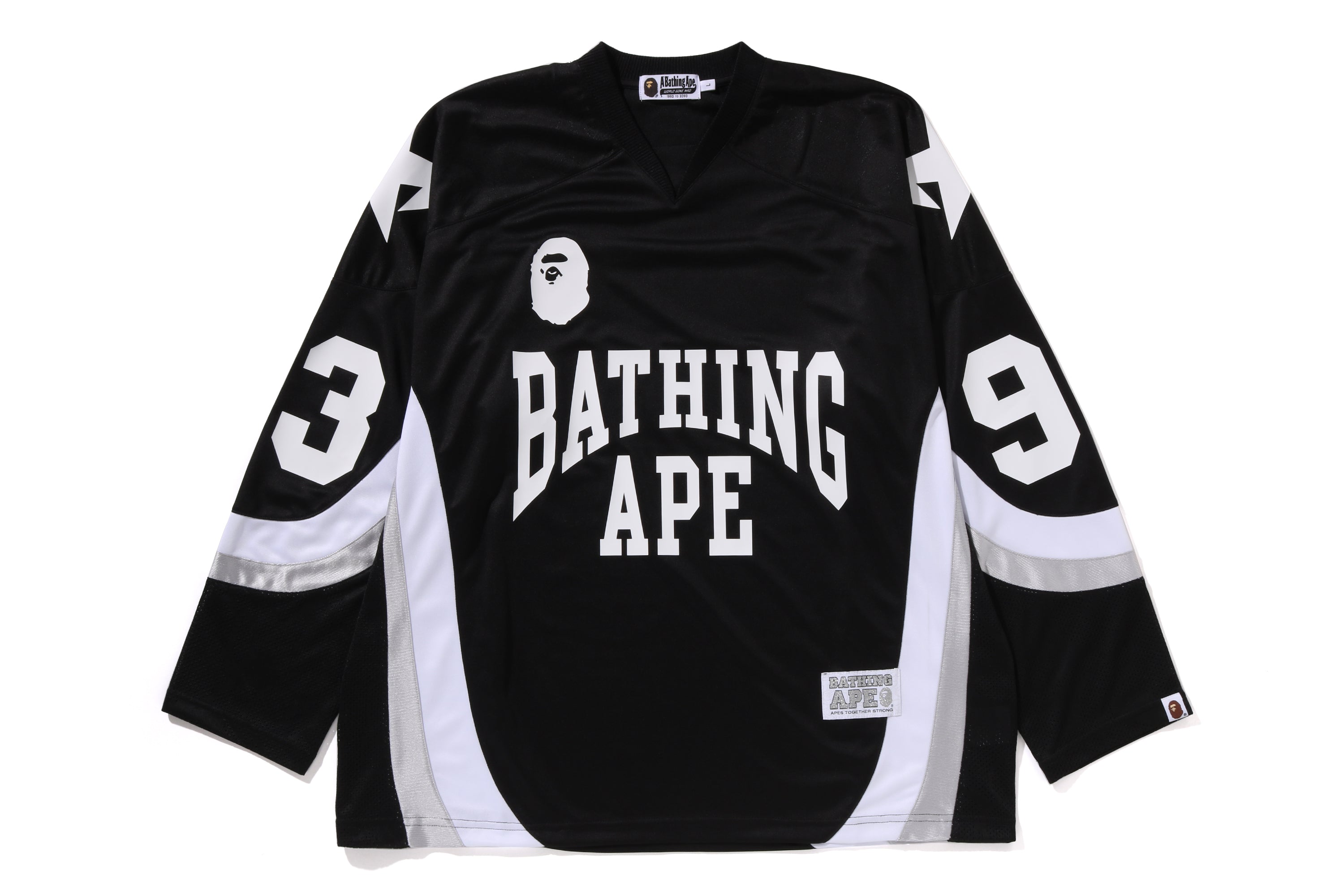 LINE CAMO JACQUARD LOGO RELAXED FIT ICE HOCKEY JERSEY – eu.bape.com