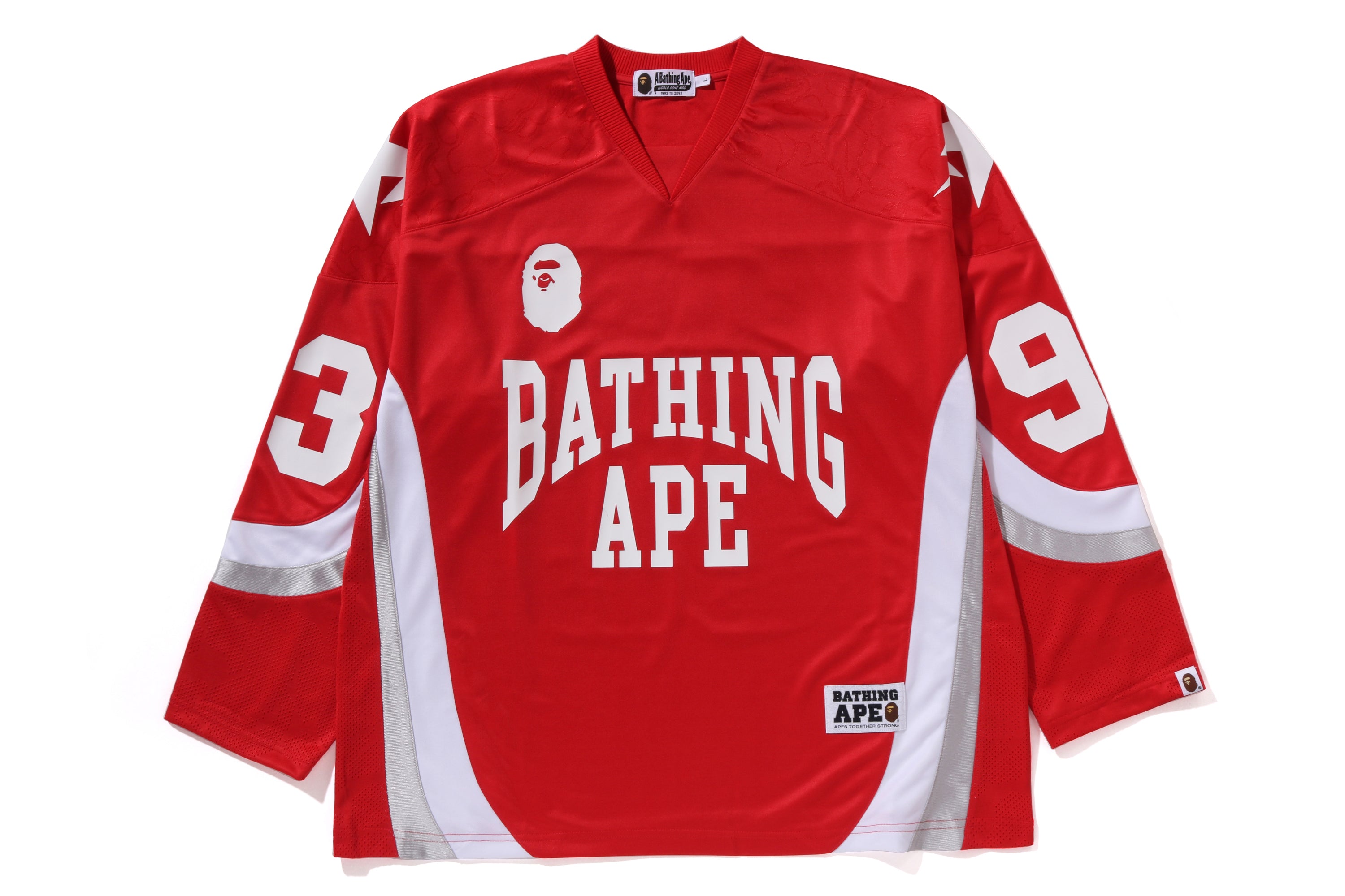 LINE CAMO JACQUARD LOGO RELAXED FIT ICE HOCKEY JERSEY – eu.bape.com