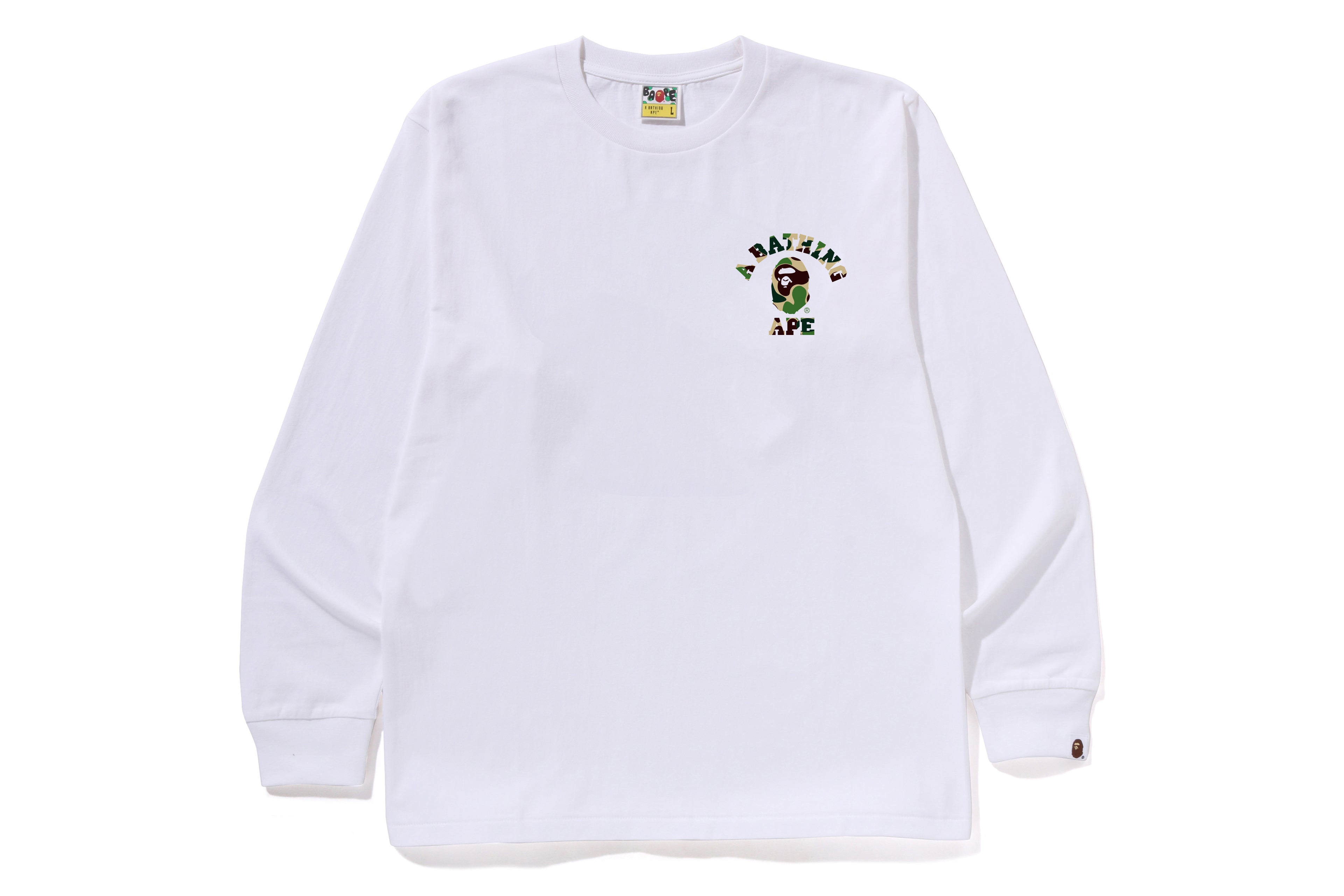 ABC CAMO COLLEGE ATS LS TEE – eu.bape.com