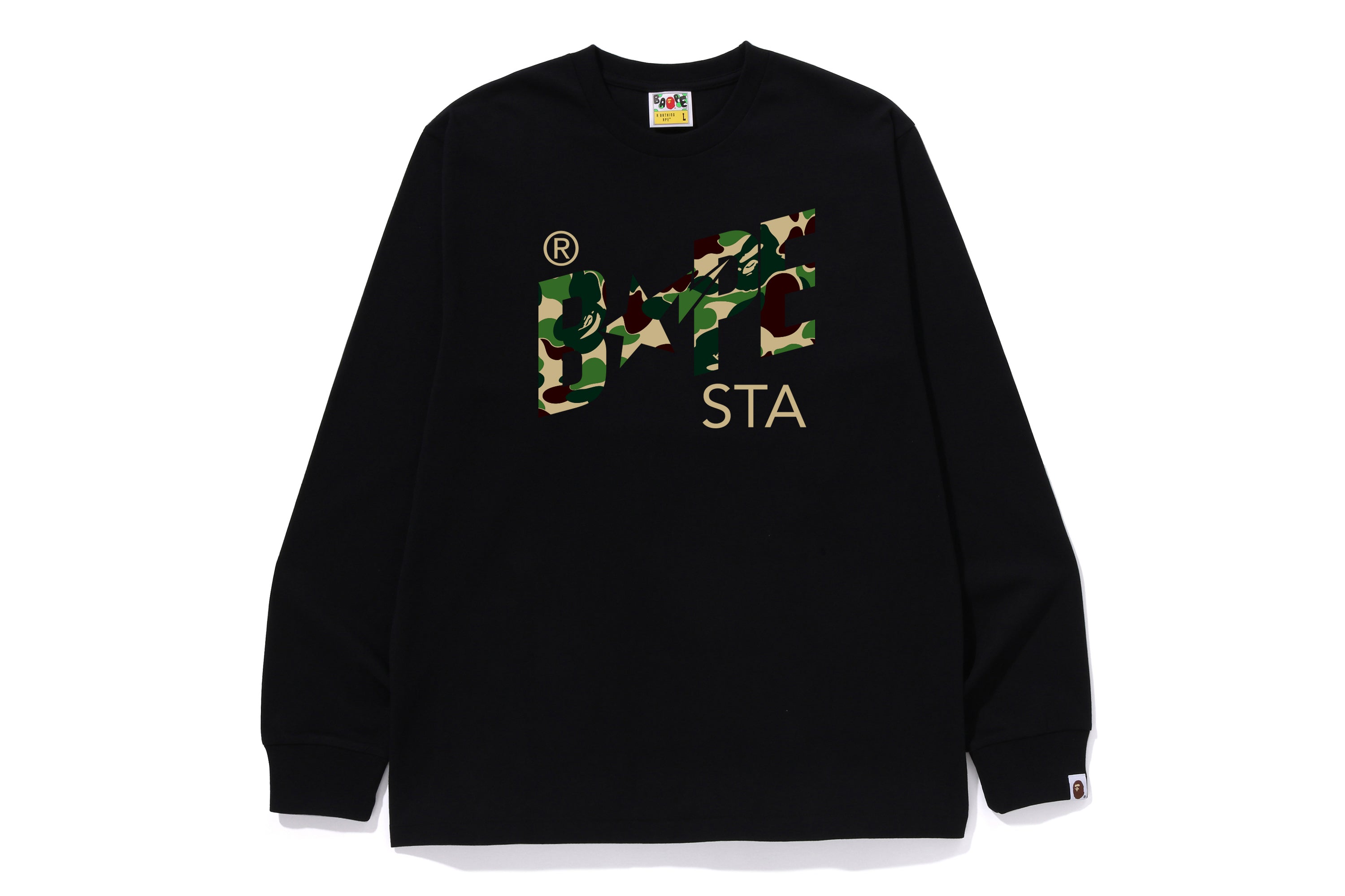 ABC CAMO BAPE STA LS TEE – eu.bape.com