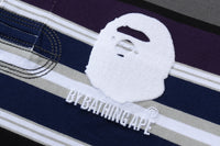 BY BATHING APE STRIPE RELAXED FIT POLO LS TEE