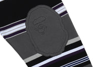 BY BATHING APE STRIPE RELAXED FIT POLO LS TEE