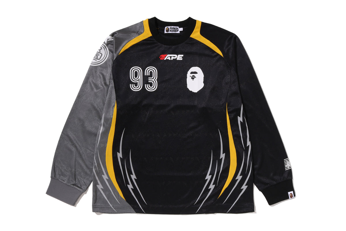 MULTI LOGO RELAXED FIT FOOTBALL LS JERSEY