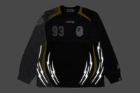 MULTI LOGO RELAXED FIT FOOTBALL LS JERSEY