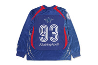 MULTI LOGO RELAXED FIT FOOTBALL LS JERSEY