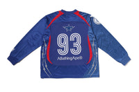 MULTI LOGO RELAXED FIT FOOTBALL LS JERSEY