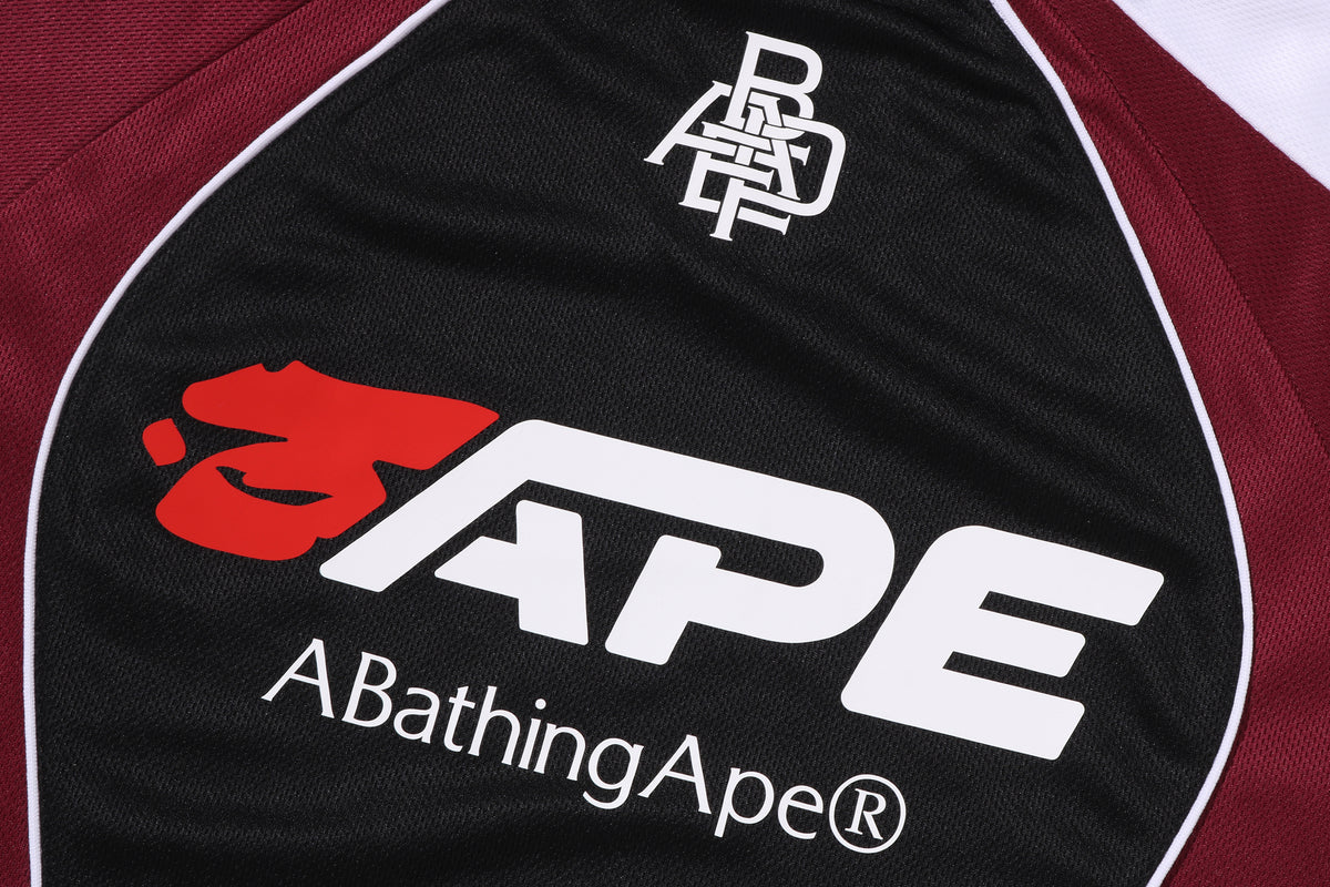 BAPE SOCCER LOGO WARM UP RELAXED FIT LS TEE