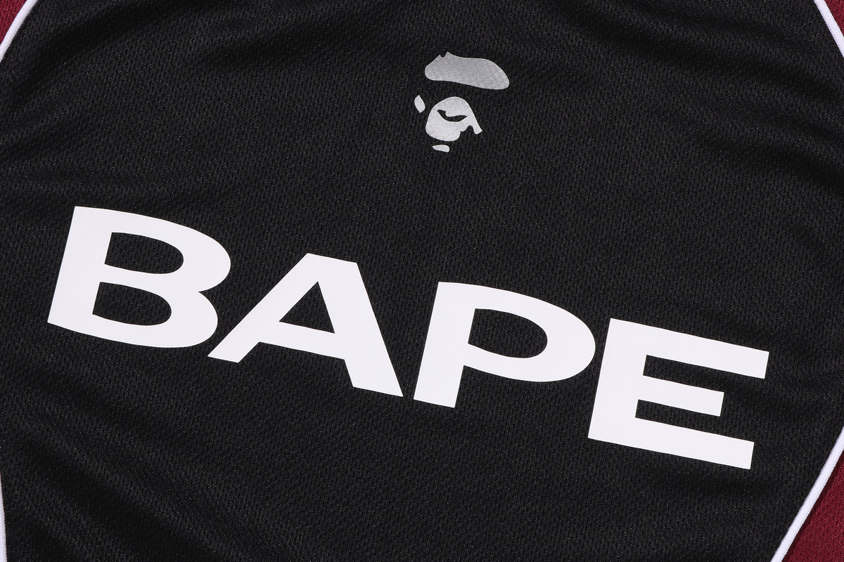 BAPE SOCCER LOGO WARM UP RELAXED FIT LS TEE