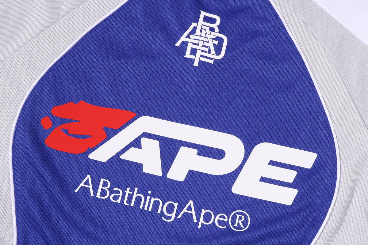 BAPE SOCCER LOGO WARM UP RELAXED FIT LS TEE
