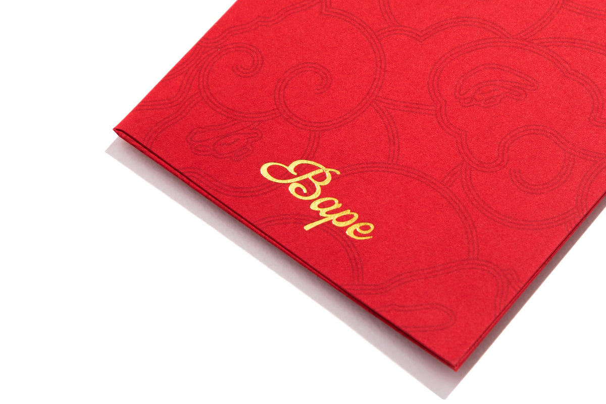 BAPE RED PACKET POUCH