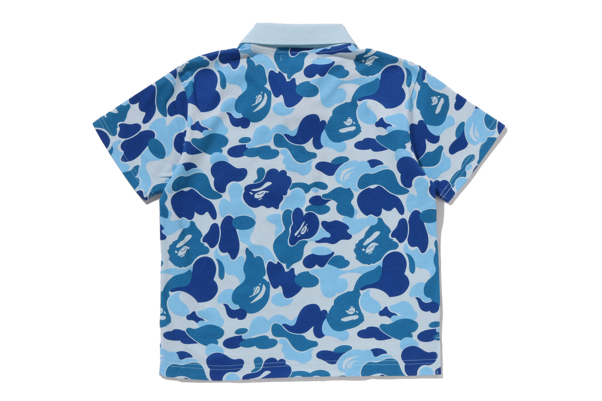 ABC CAMO CROPPED POLO SHIRT LADIES
