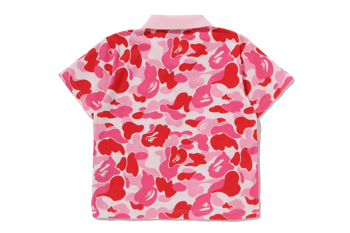 ABC CAMO CROPPED POLO SHIRT LADIES