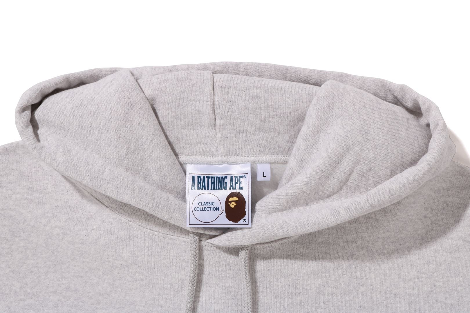 Bape mens shops gray hoodie