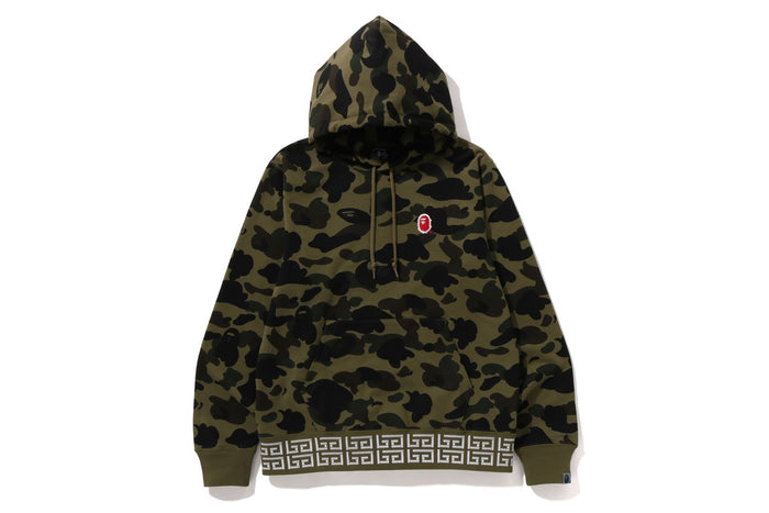 1ST CAMO BRUSH COLLEGE PULLOVER HOODIE MENS