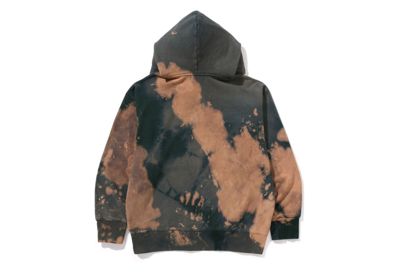 TIE DYE COLLEGE RELAXED FIT PULLOVER HOODIE MENS