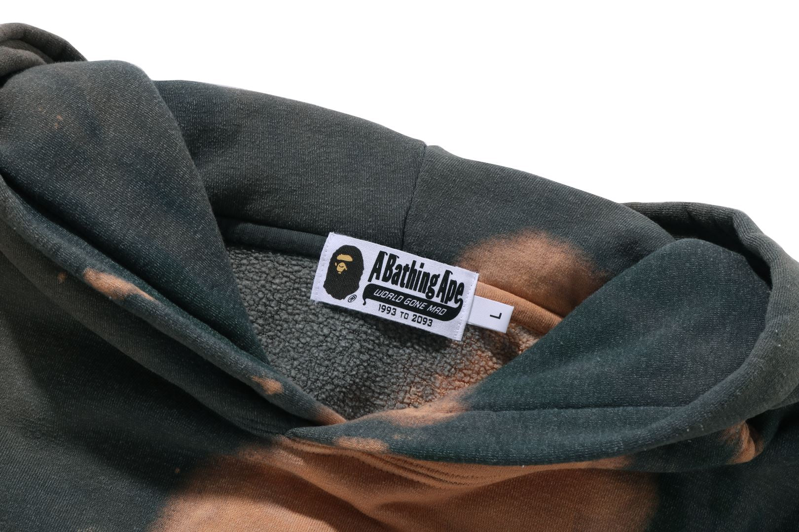 TIE DYE COLLEGE RELAXED FIT PULLOVER HOODIE MENS – eu.bape.com