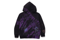 TIE DYE COLLEGE RELAXED FIT PULLOVER HOODIE MENS