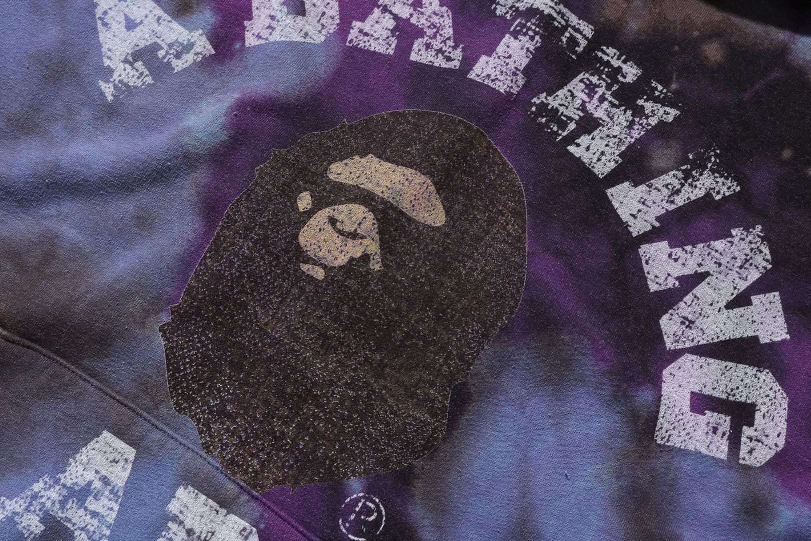 TIE DYE COLLEGE RELAXED FIT PULLOVER HOODIE MENS – eu.bape.com