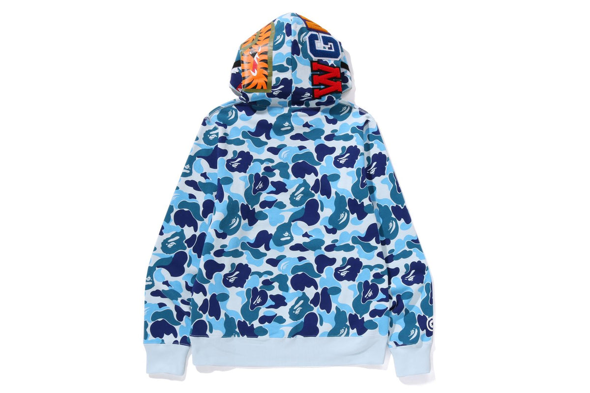 ABC CAMO SHARK HALF ZIP PULLOVER HOODIE MENS