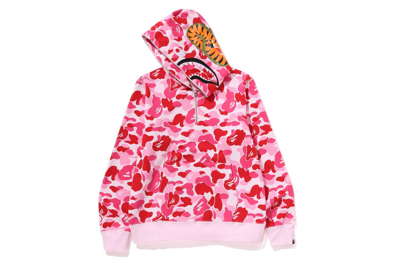 ABC CAMO SHARK HALF ZIP PULLOVER HOODIE MENS