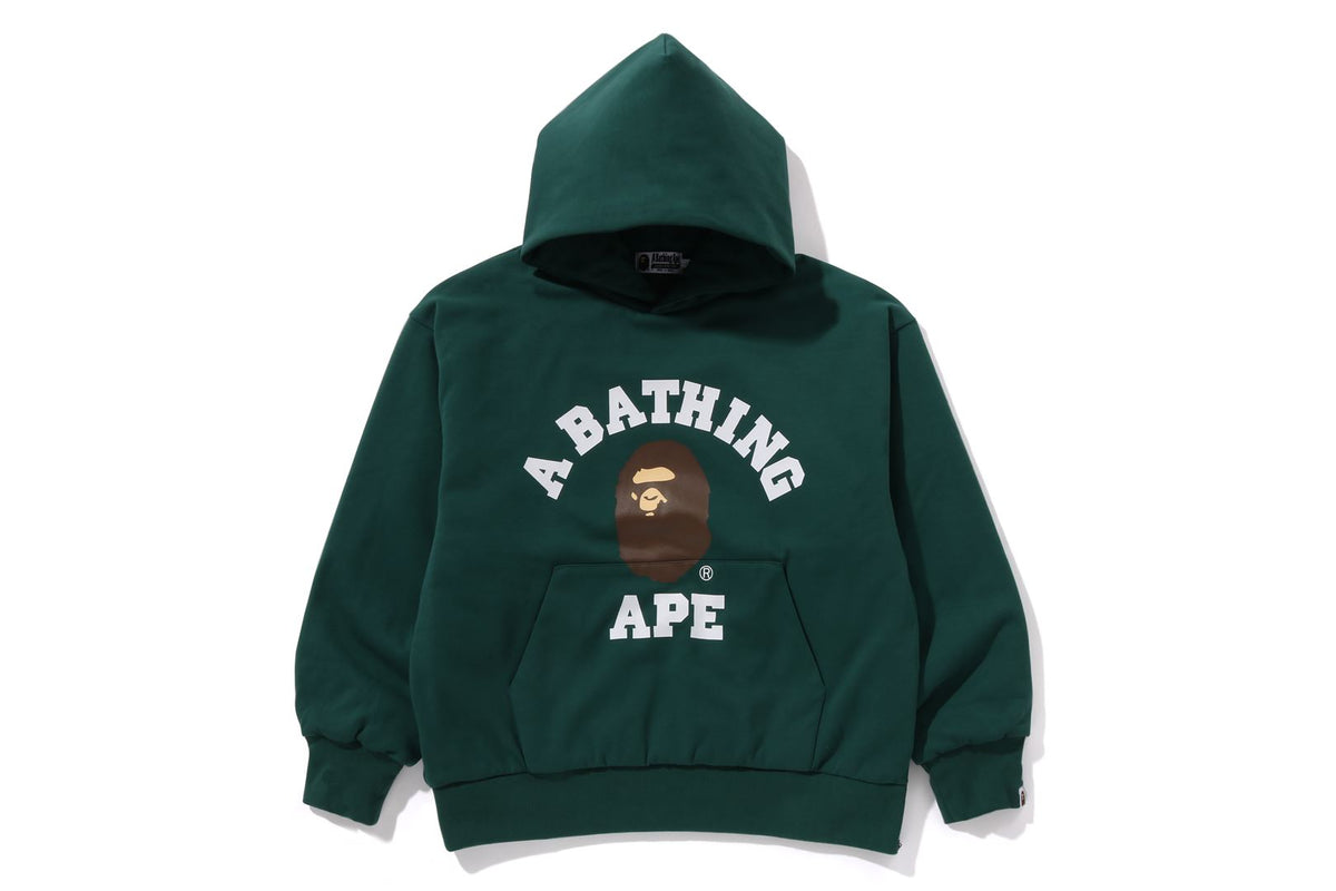 COLLEGE PUFFY RELAXED FIT PULLOVER HOODIE MENS