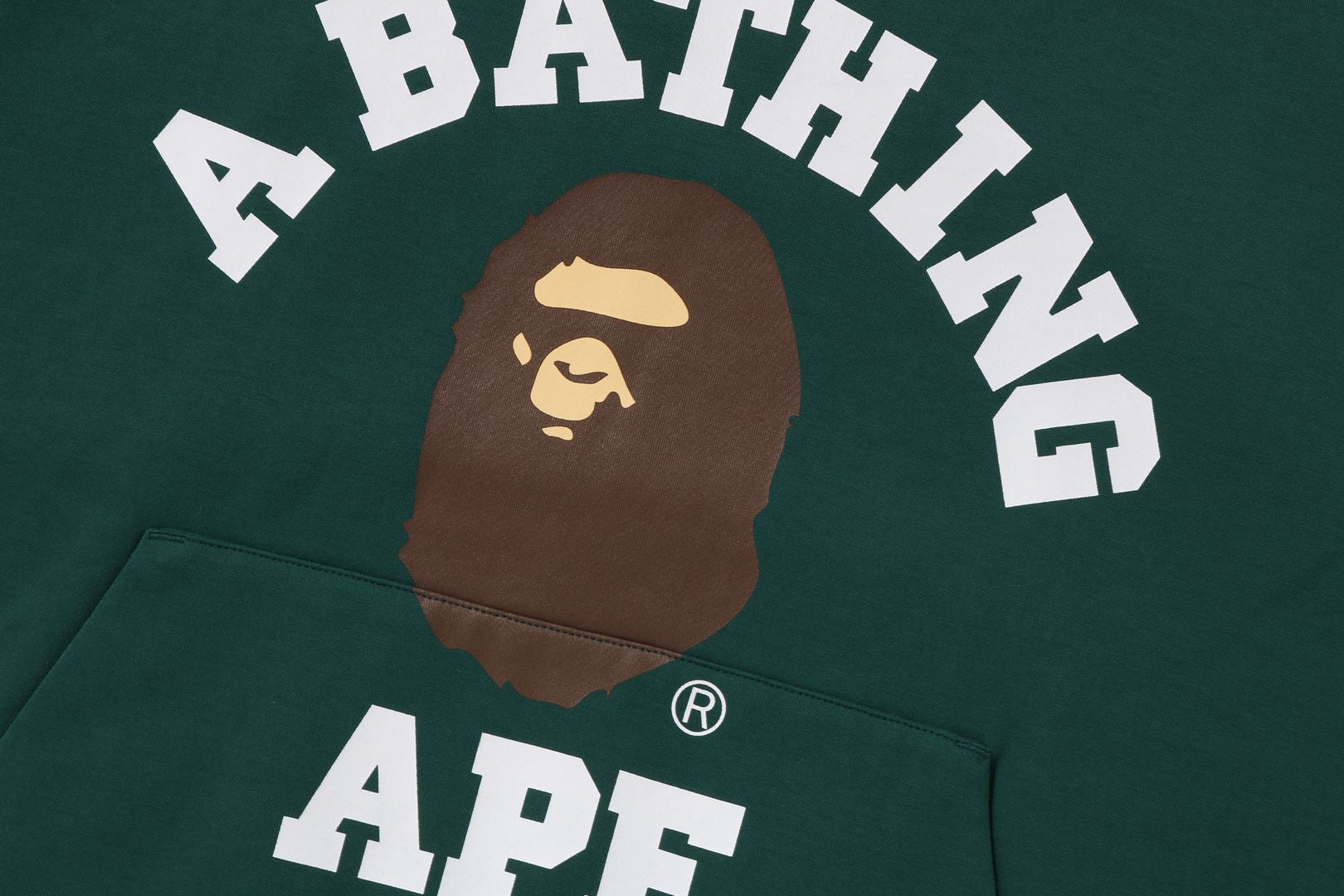 MOUSSY A BATHING APE COLLEGE LOGO ZIP MOUSSY A BATHING APE COLLEGE