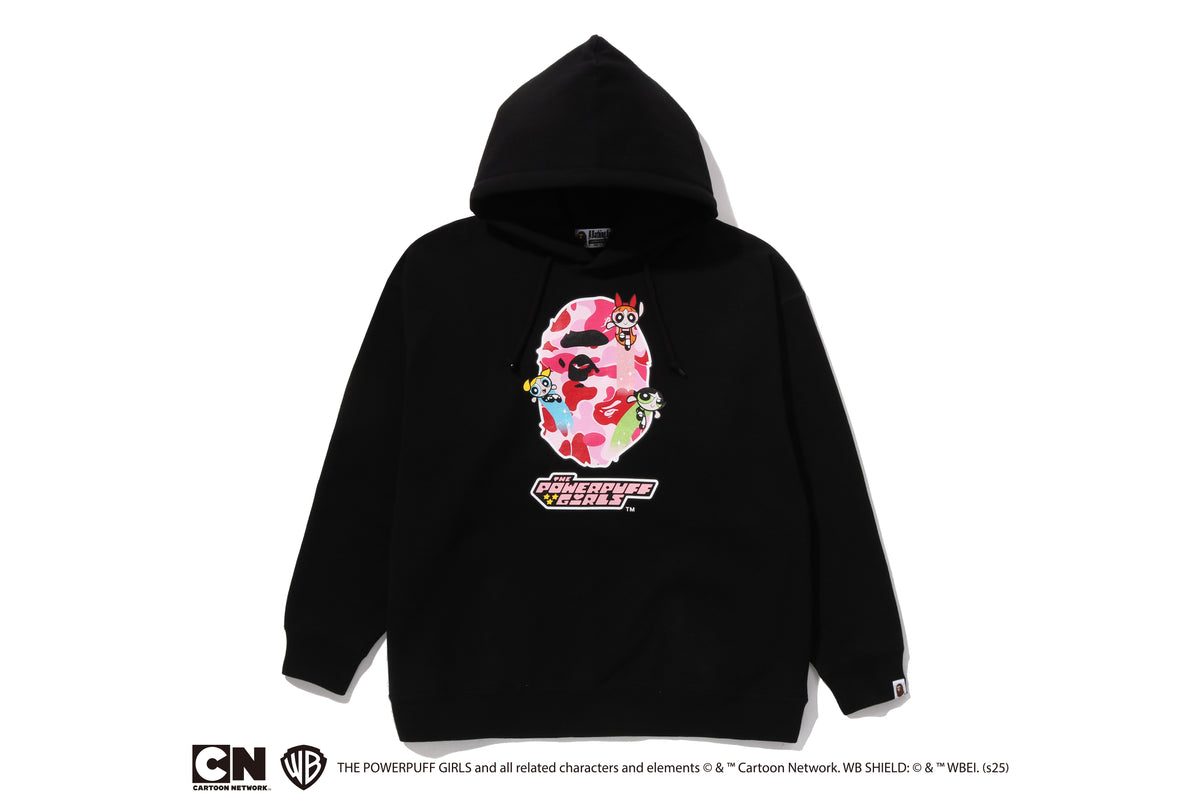 BAPE X THE POWERPUFF GIRLS APE HEAD PULLOVER HOODIE