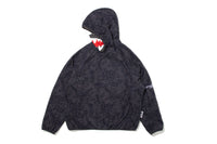 BAPE BY KAZUKI KURAISHI PIXELATE CAMO SHARK RELAXED FIT HOODIE