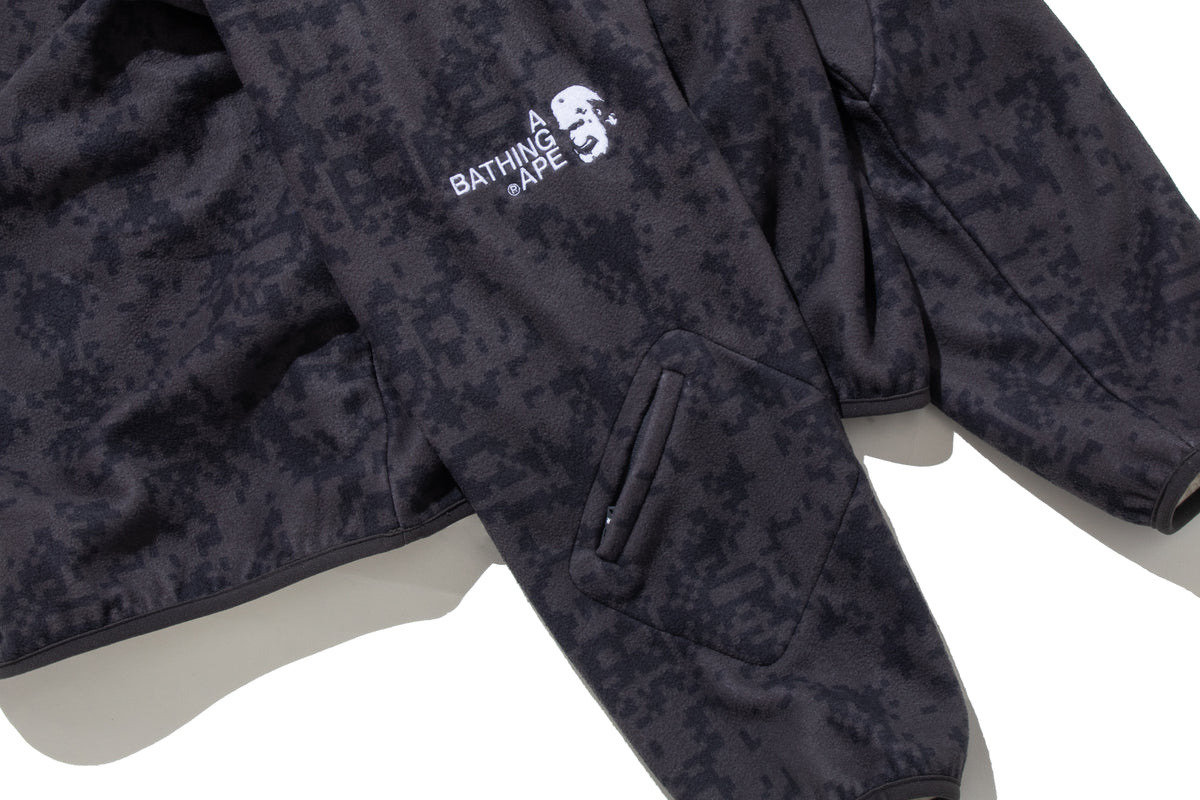 BAPE BY KAZUKI KURAISHI PIXELATE CAMO SHARK RELAXED FIT HOODIE