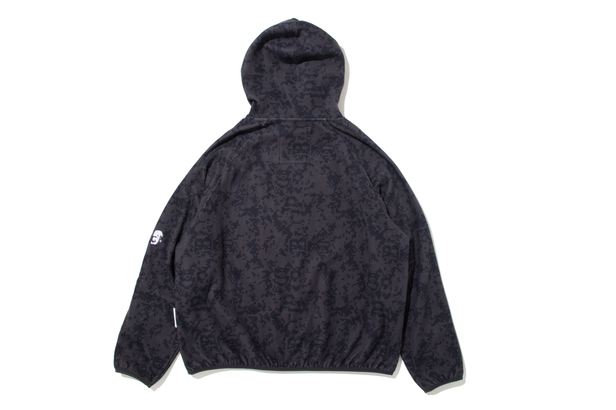 BAPE BY KAZUKI KURAISHI PIXELATE CAMO SHARK RELAXED FIT HOODIE