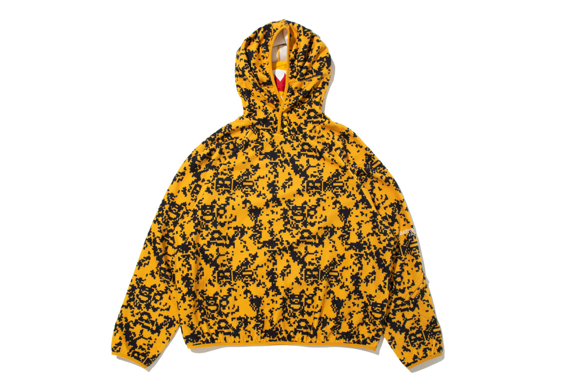BAPE BY KAZUKI KURAISHI PIXELATE CAMO SHARK RELAXED FIT HOODIE