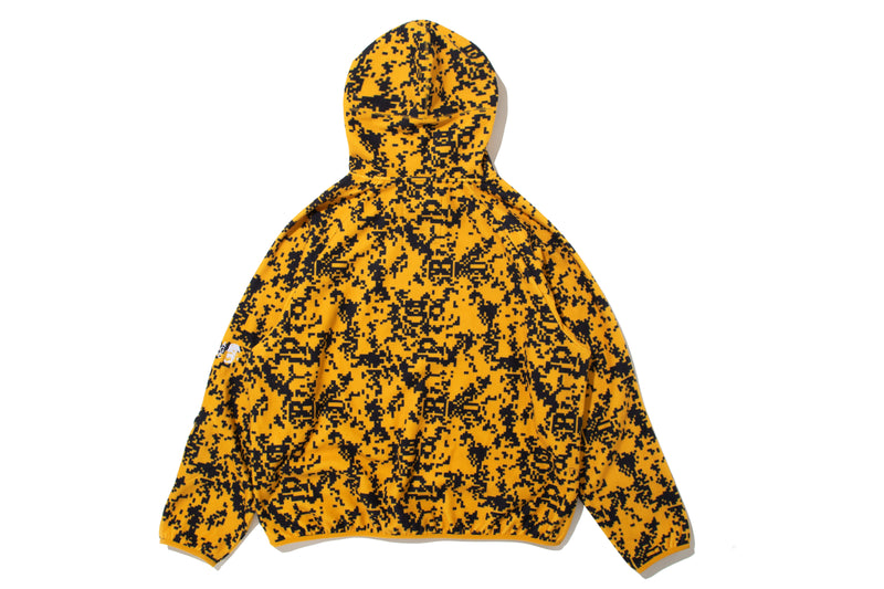 BAPE BY KAZUKI KURAISHI PIXELATE CAMO SHARK RELAXED FIT HOODIE