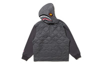 BAPE BY KAZUKI KURAISHI HALF ZIP SHARK RELAXED FIT HOODIE