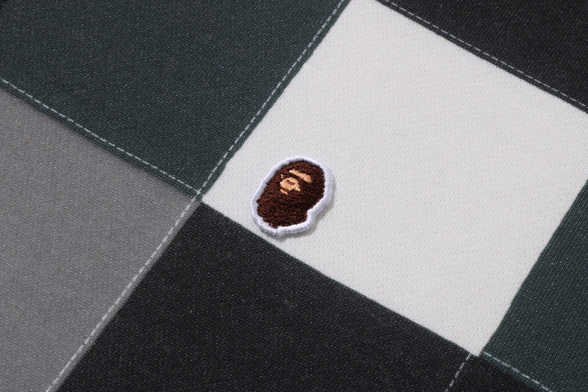 MULTI COLOR PATCHWORK PULLOVER HOODIE