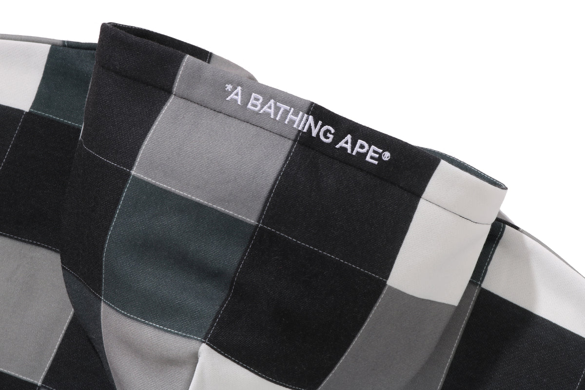 MULTI COLOR PATCHWORK PULLOVER HOODIE